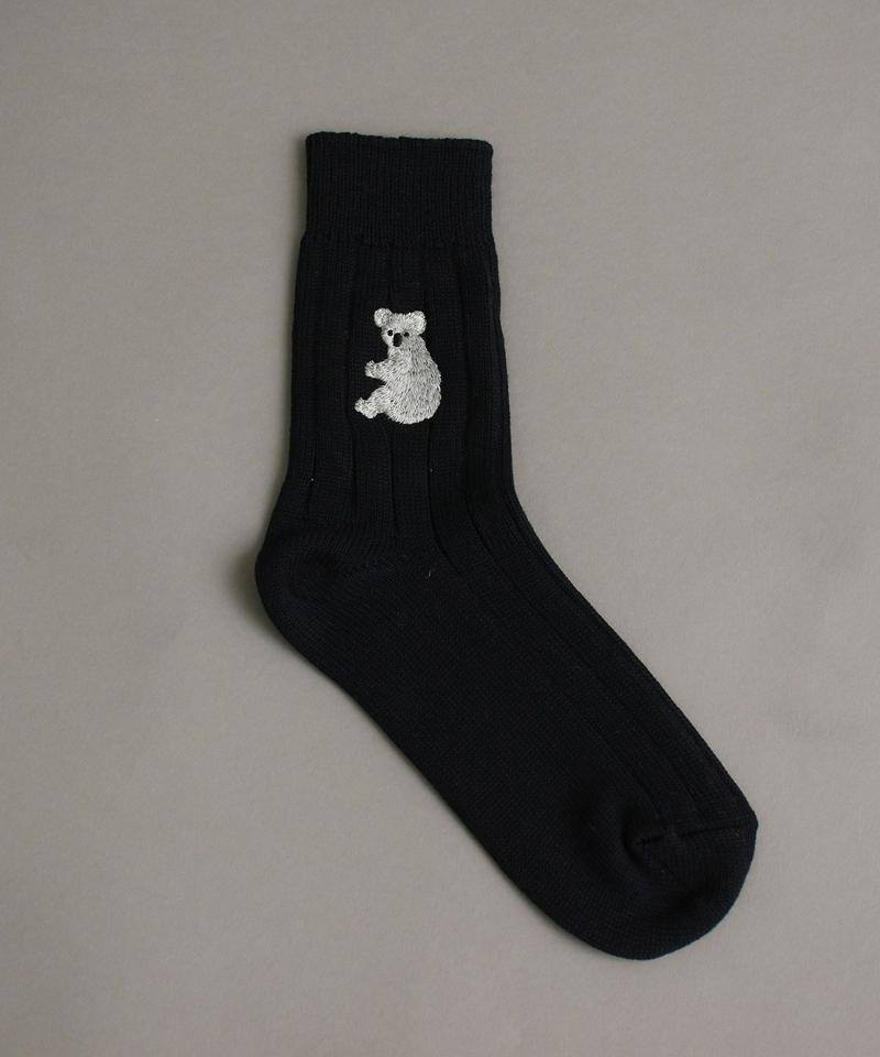〇eiπe　koala刺繍　リブソックス
