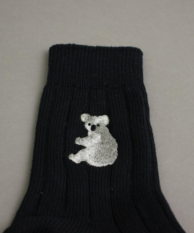〇eiπe　koala刺繍　リブソックス