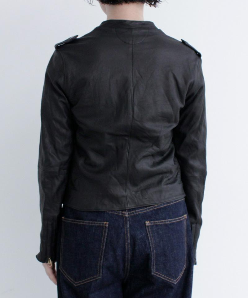 sheep leather ライダースブルゾン