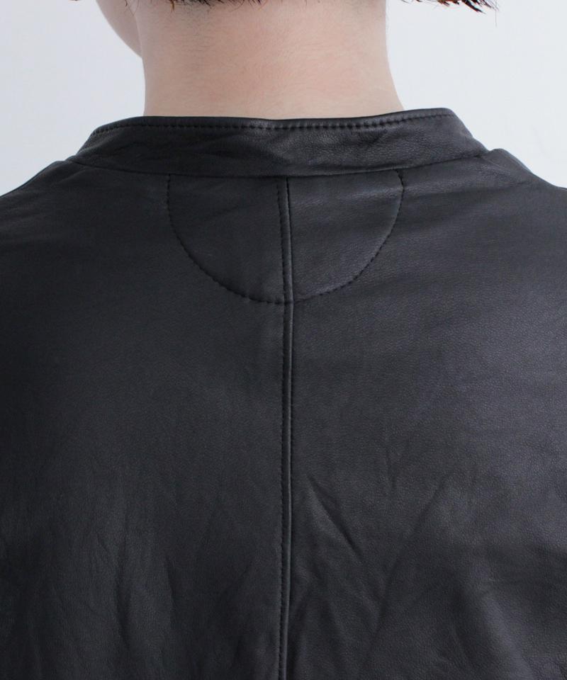 sheep leather ライダースブルゾン