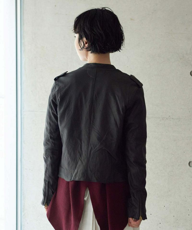 sheep leather ライダースブルゾン