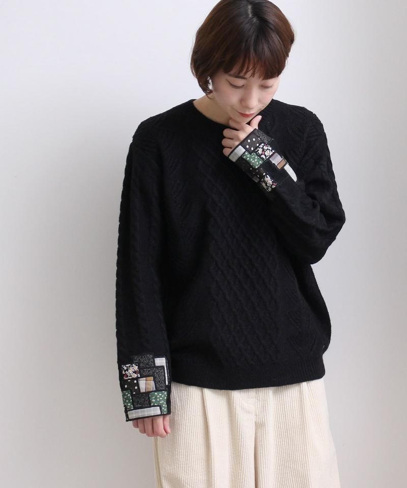 〇ダーニングニット　ゆるプルオーバー