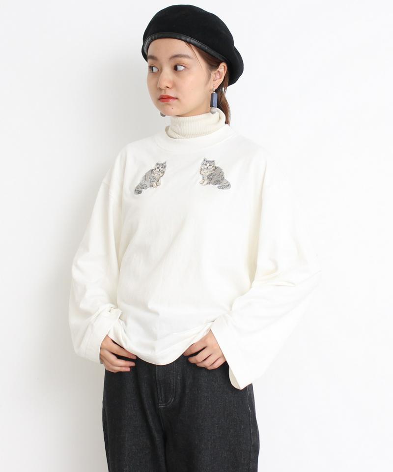 ≪WEB別注≫ eiπe アメショ刺繍　ロンT（eiπe）