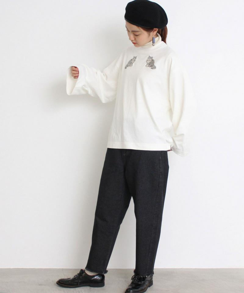 ≪WEB別注≫ eiπe アメショ刺繍　ロンT（eiπe）