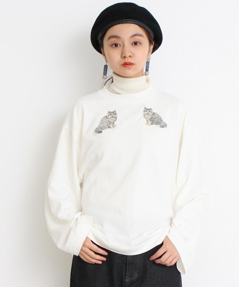 ≪WEB別注≫ eiπe アメショ刺繍　ロンT（eiπe）