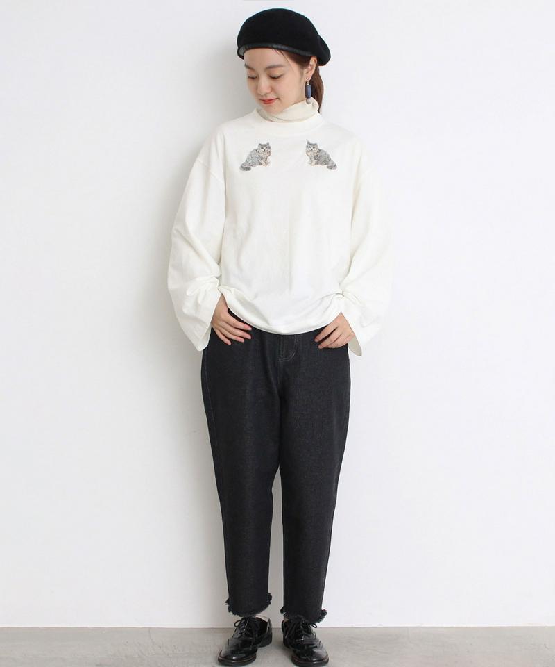 ≪WEB別注≫ eiπe アメショ刺繍　ロンT（eiπe）