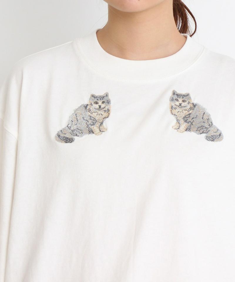 ≪WEB別注≫ eiπe アメショ刺繍　ロンT（eiπe）