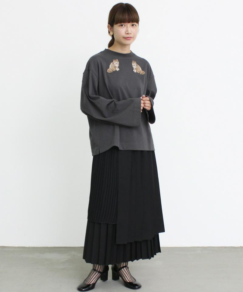 ≪WEB別注≫ eiπe アメショ刺繍　ロンT（eiπe）