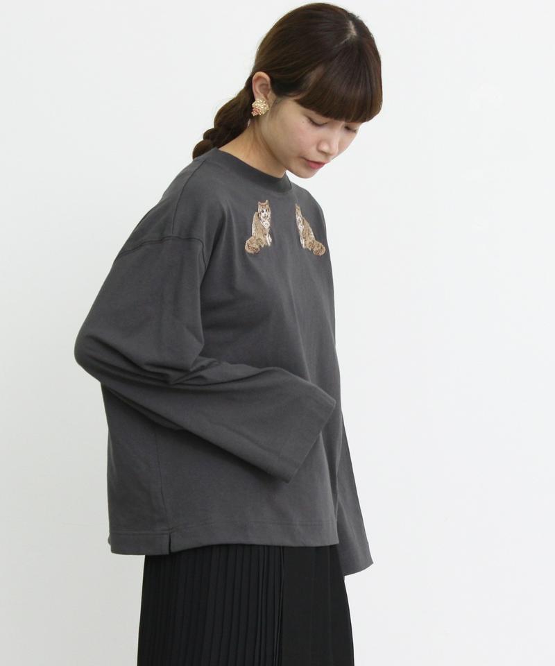 ≪WEB別注≫ eiπe アメショ刺繍　ロンT（eiπe）