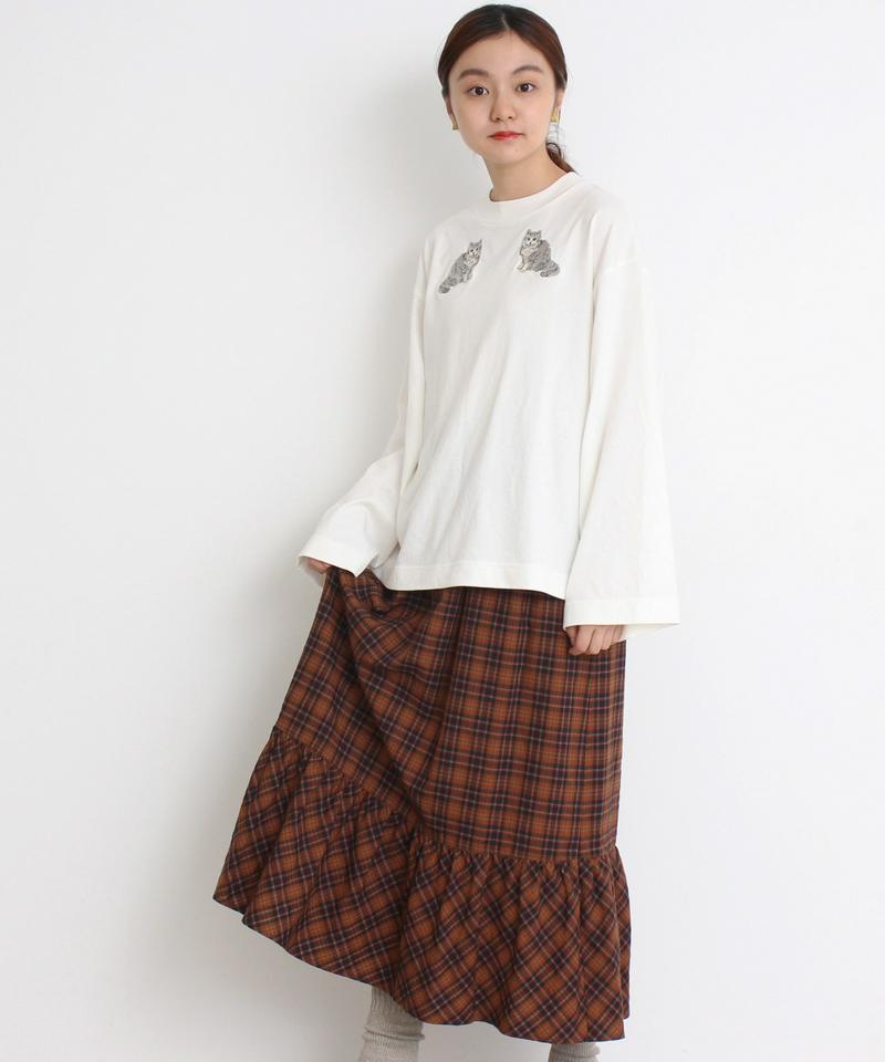 ≪WEB別注≫ eiπe アメショ刺繍　ロンT（eiπe）