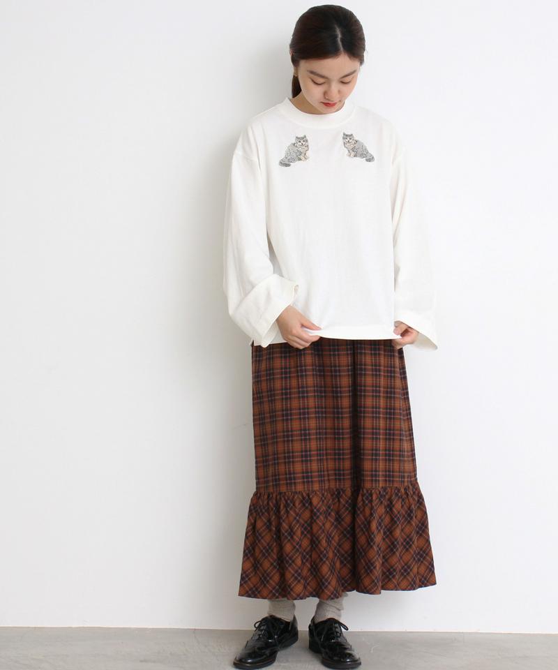 ≪WEB別注≫ eiπe アメショ刺繍　ロンT（eiπe）