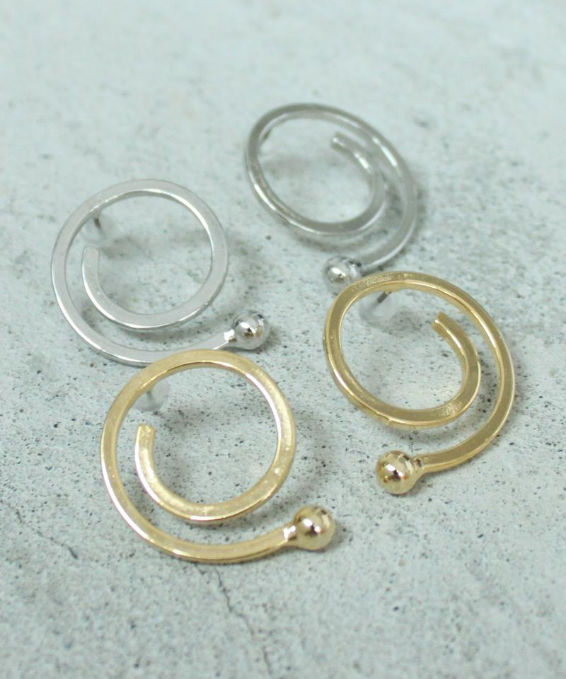 うずまきライン　ピアス