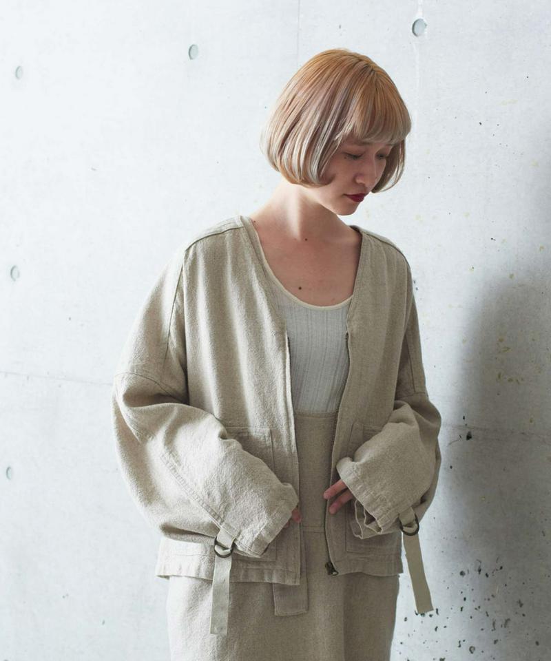 ○4.5/-C/LオックスVネックワイドブルゾン（cardo fabrica）