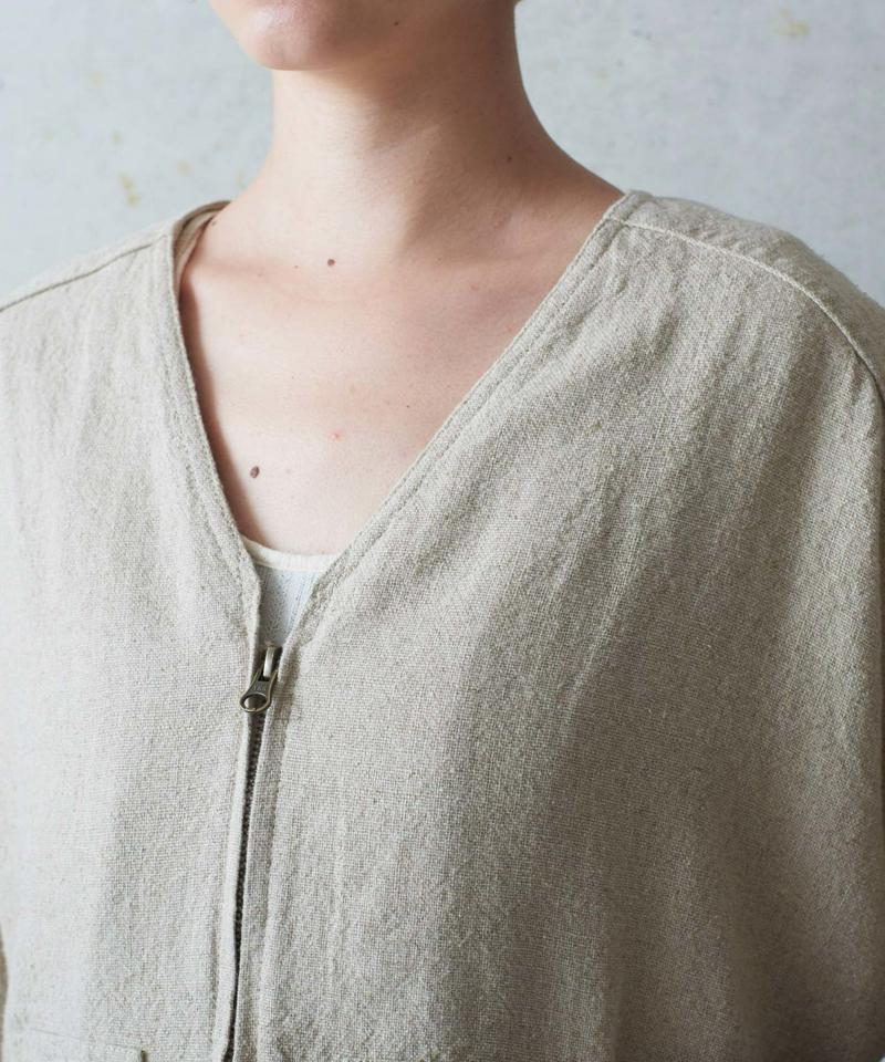 ○4.5/-C/LオックスVネックワイドブルゾン（cardo fabrica）
