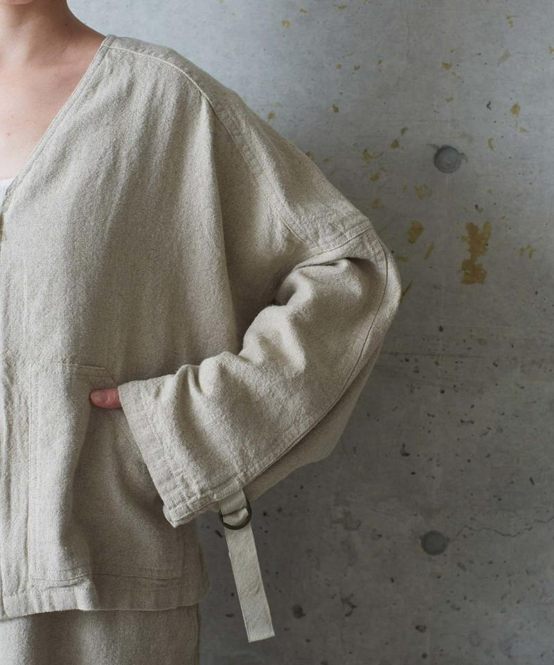 ○4.5/-C/LオックスVネックワイドブルゾン（cardo fabrica）