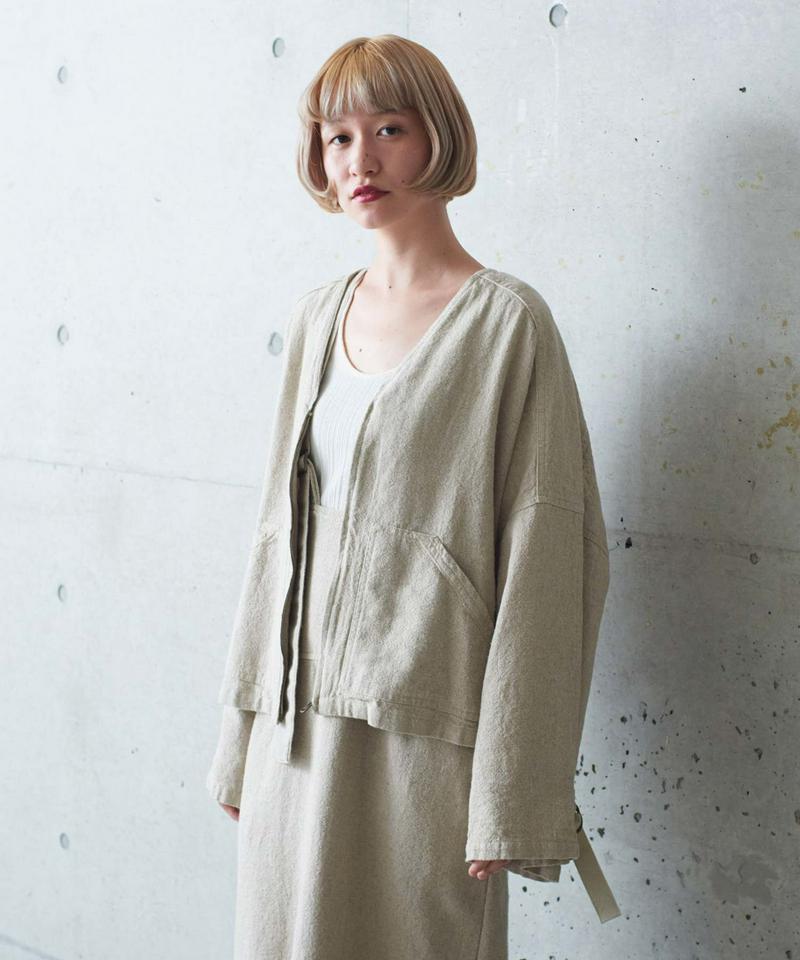 ○4.5/-C/LオックスVネックワイドブルゾン（cardo fabrica）
