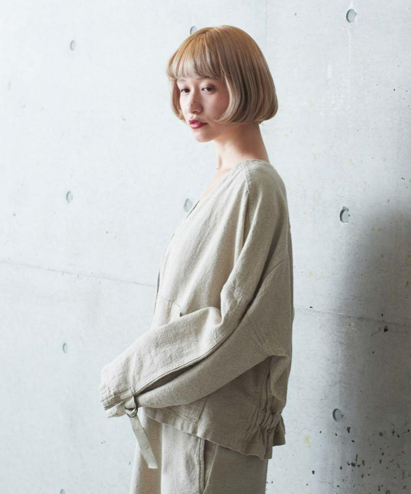 ○4.5/-C/LオックスVネックワイドブルゾン（cardo fabrica）