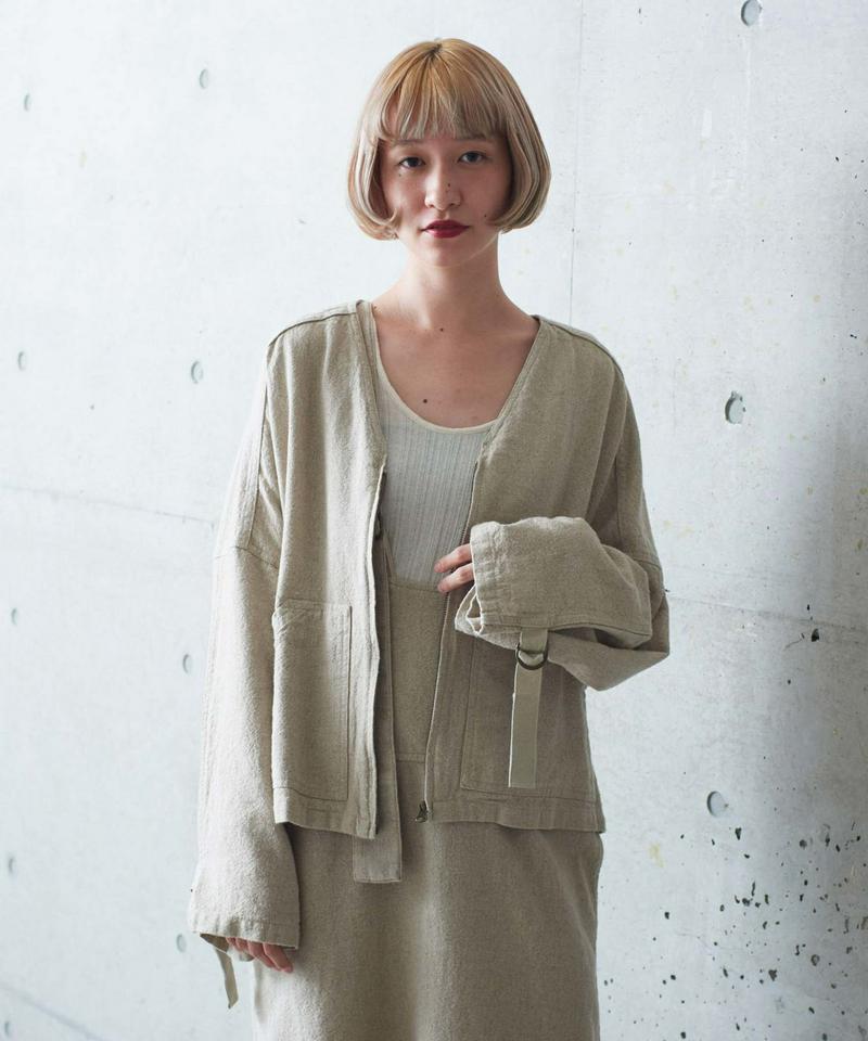 ○4.5/-C/LオックスVネックワイドブルゾン（cardo fabrica）
