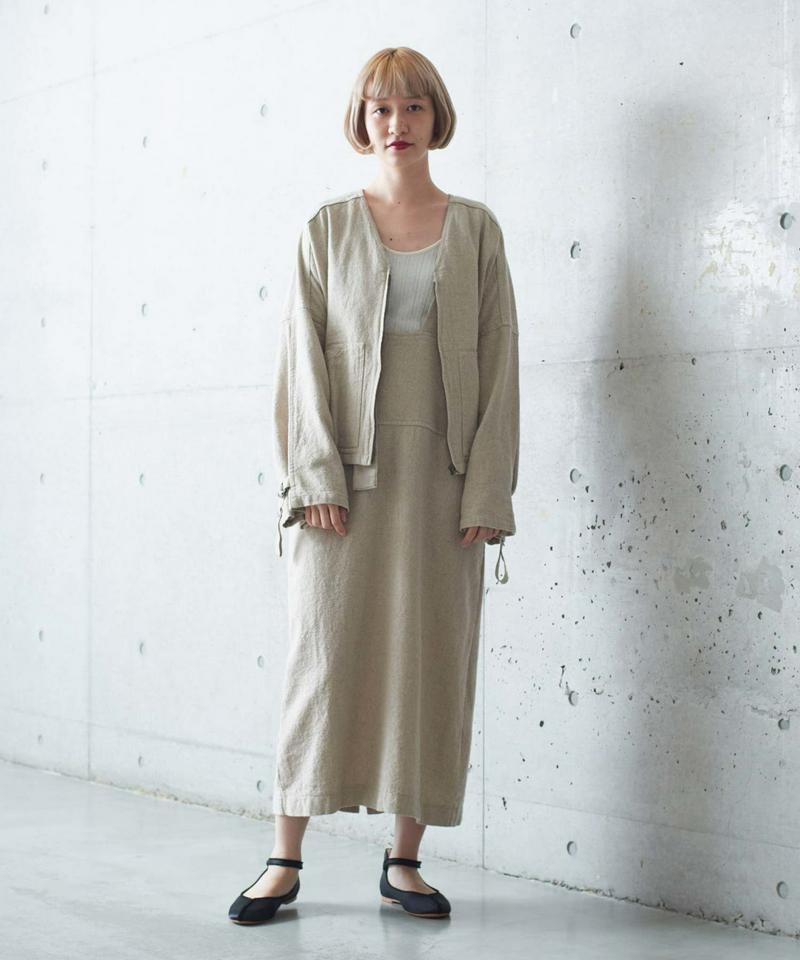 ○4.5/-C/LオックスVネックワイドブルゾン（cardo fabrica）