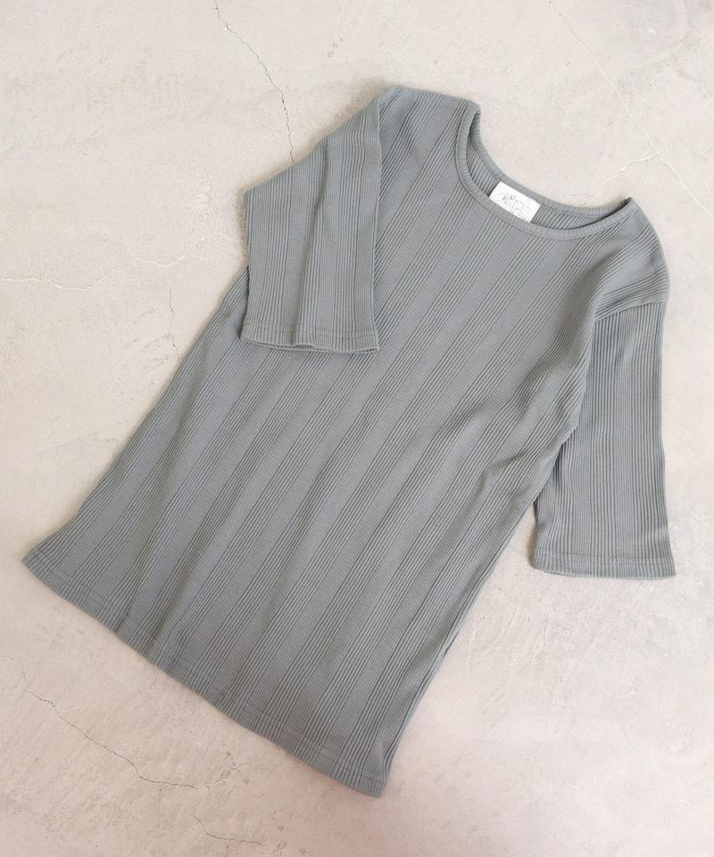 ランダムテレコ　５分袖Tシャツ
