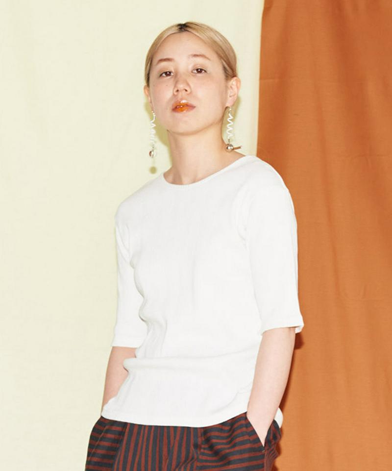 ランダムテレコ　５分袖Tシャツ