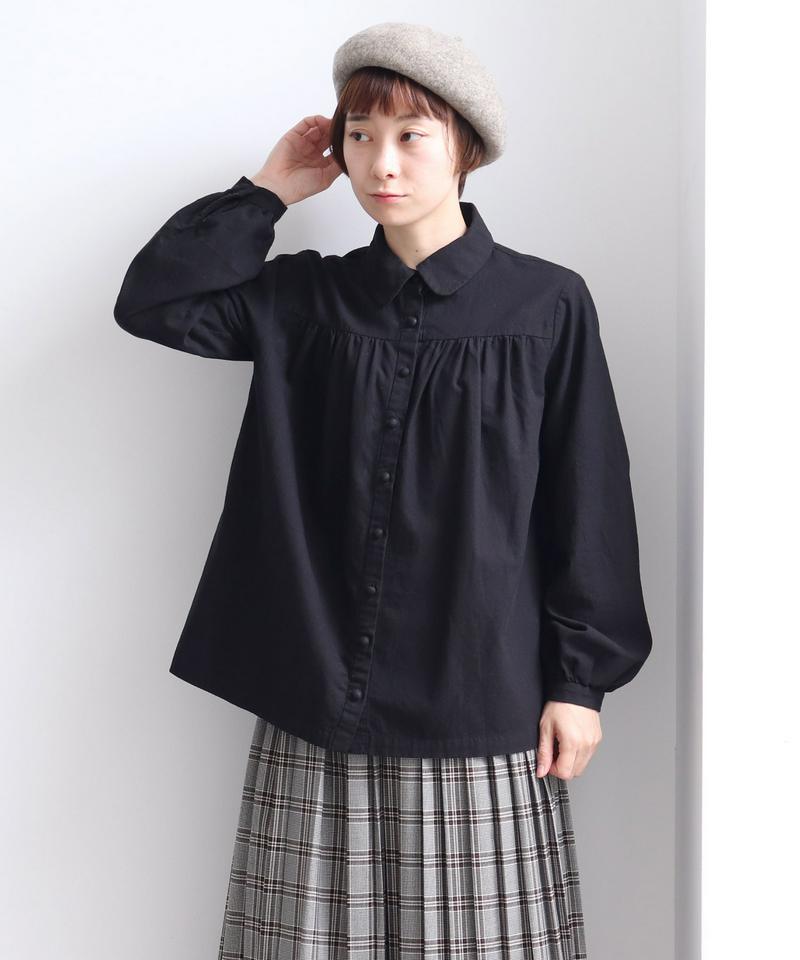 〇Cotton　Dobby 丸衿ブラウス