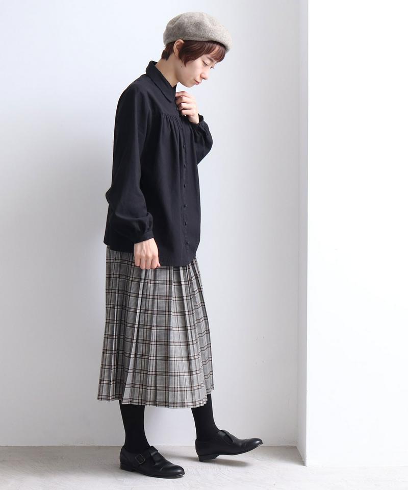 〇Cotton　Dobby 丸衿ブラウス