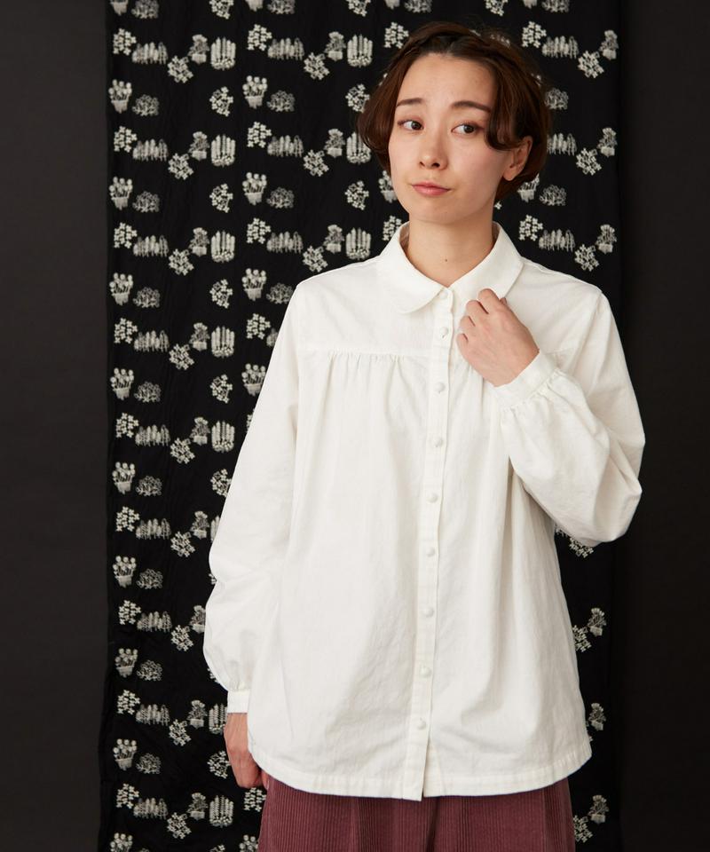 〇Cotton　Dobby 丸衿ブラウス