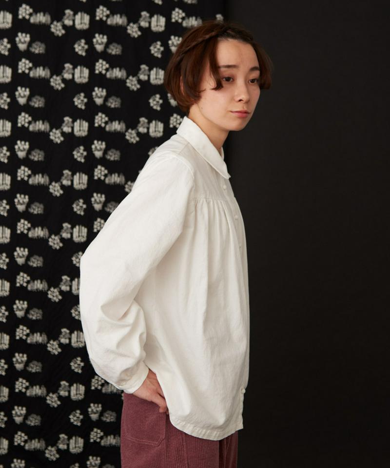 〇Cotton　Dobby 丸衿ブラウス