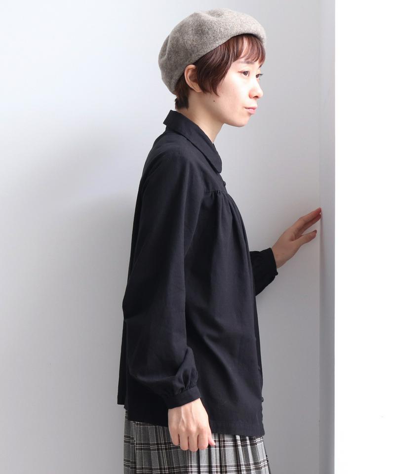 〇Cotton　Dobby 丸衿ブラウス