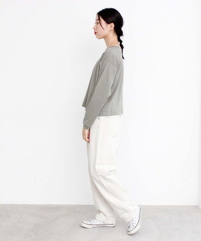 △10oz コットン/リネン キナリ デニムタックパンツ（caph troupe）
