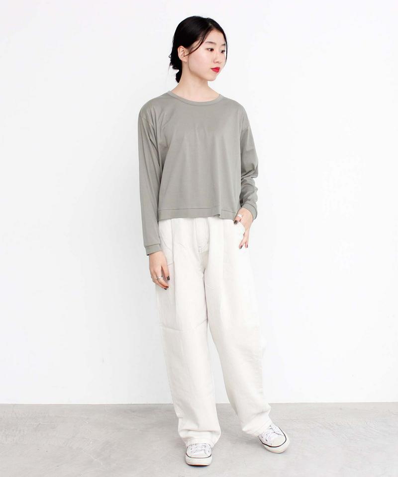 △10oz コットン/リネン キナリ デニムタックパンツ（caph troupe）
