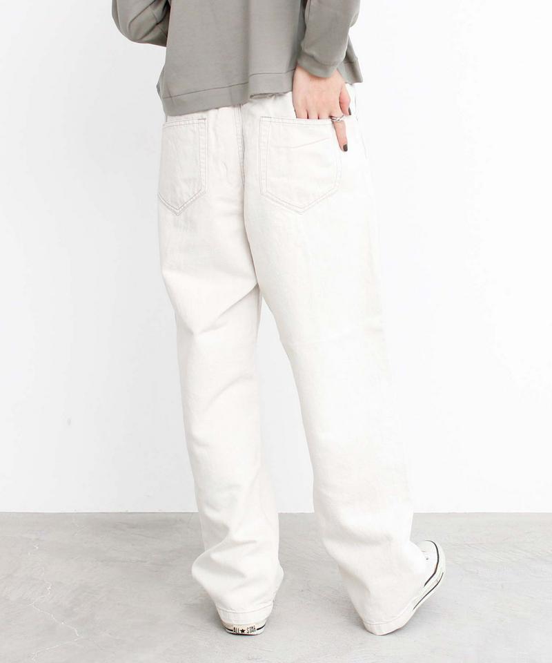 △10oz コットン/リネン キナリ デニムタックパンツ（caph troupe）