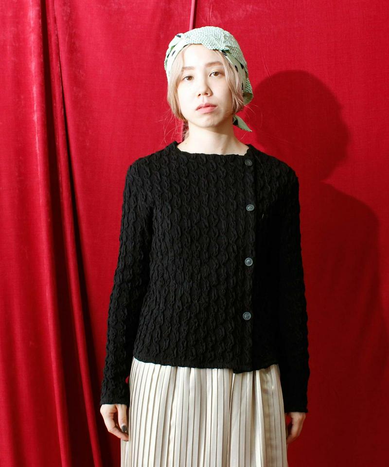 ○シャーリングジャガード2WAYカーディガン