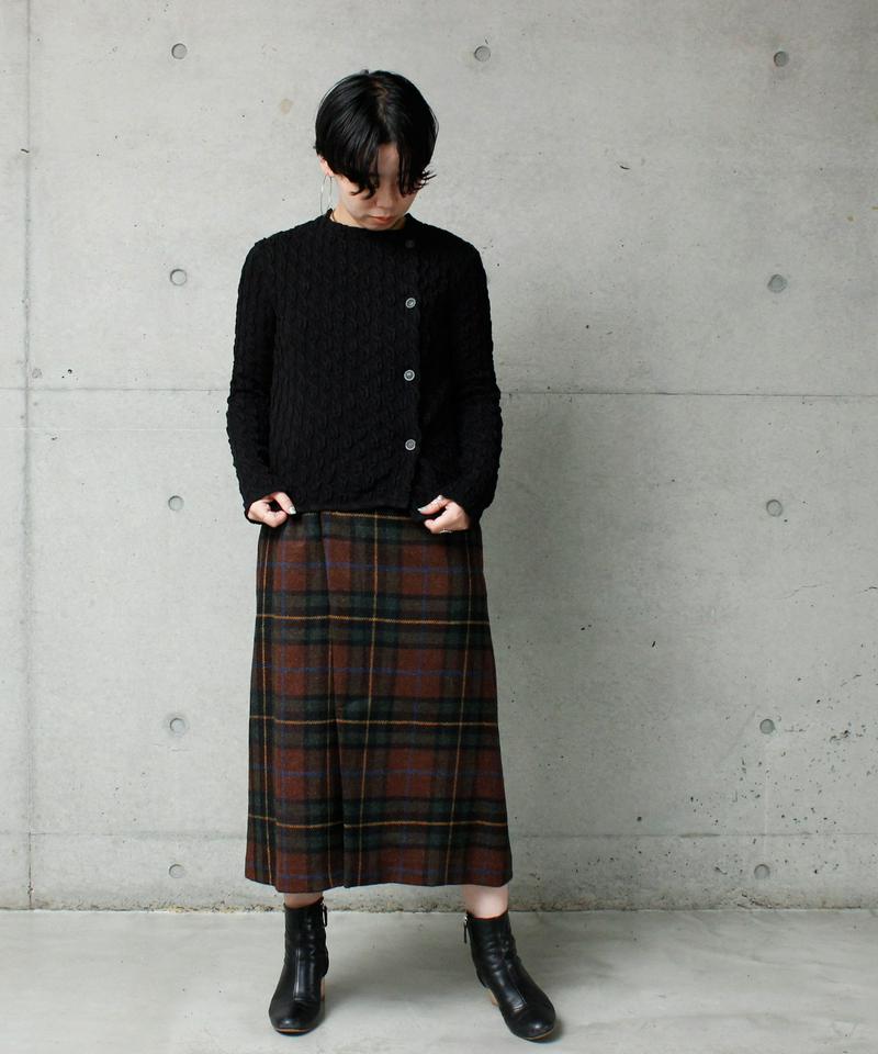 ○シャーリングジャガード2WAYカーディガン
