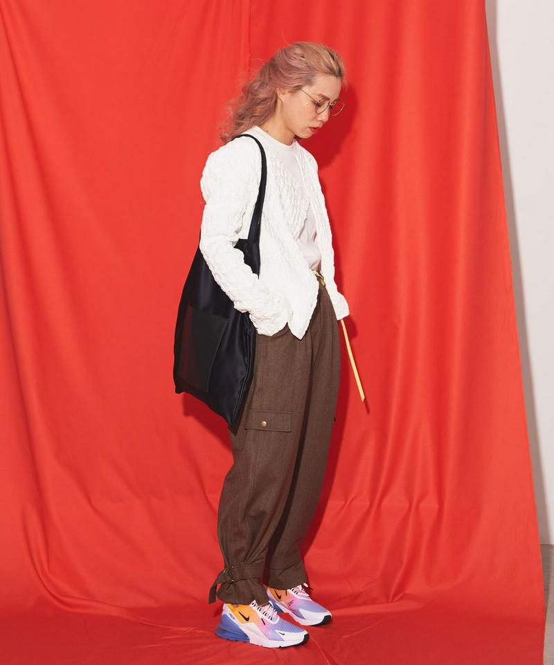 ○シャーリングジャガード2WAYカーディガン