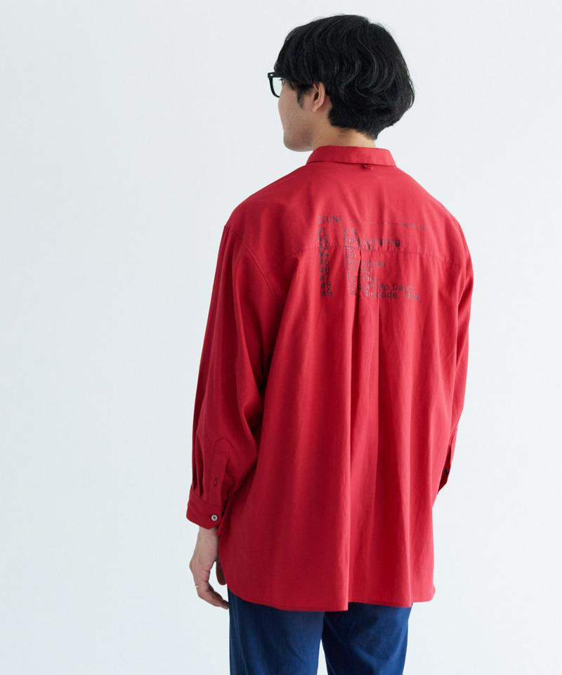 東郷清丸×caph バックプリントオーバーシャツ