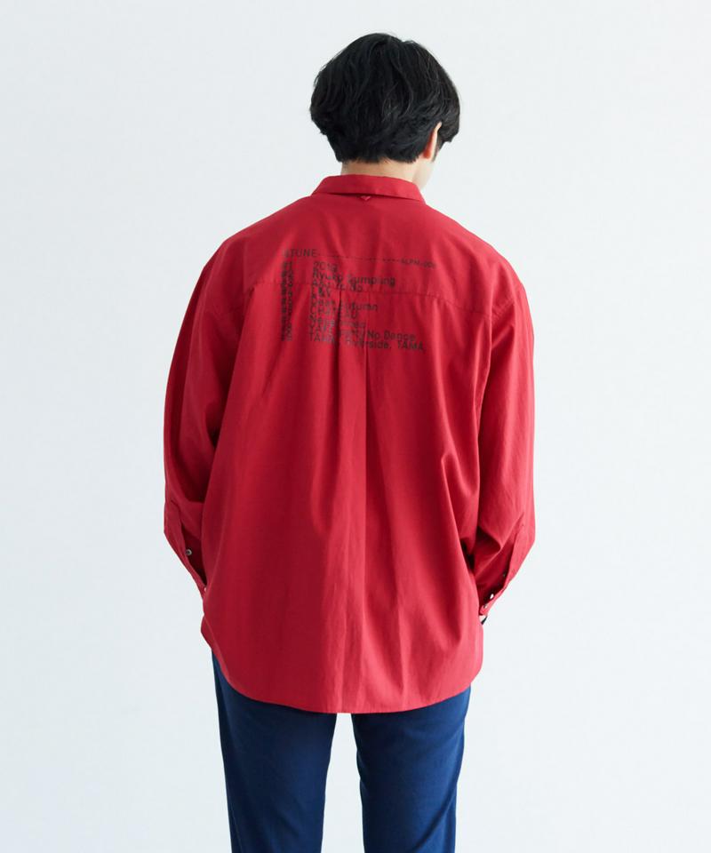 東郷清丸×caph バックプリントオーバーシャツ