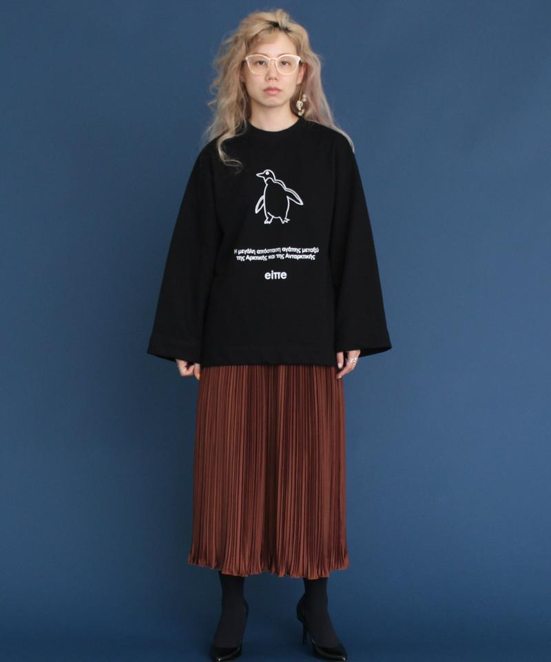 ○eiπe　「シロクマとペンギン」　クルーネックプルオーバー
