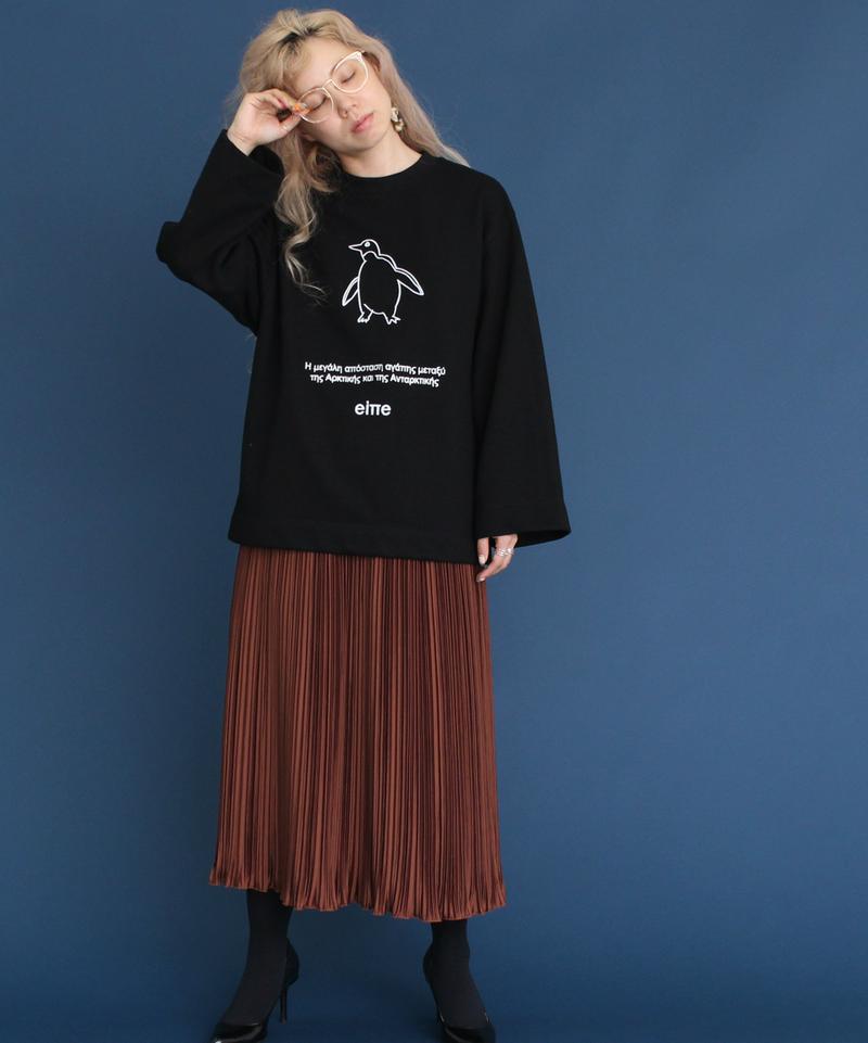 ○eiπe　「シロクマとペンギン」　クルーネックプルオーバー