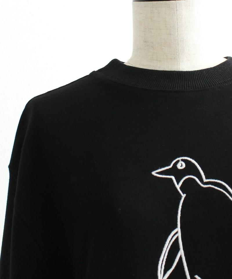 ○eiπe　「シロクマとペンギン」　クルーネックプルオーバー