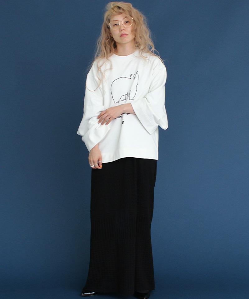 ○eiπe　「シロクマとペンギン」　クルーネックプルオーバー