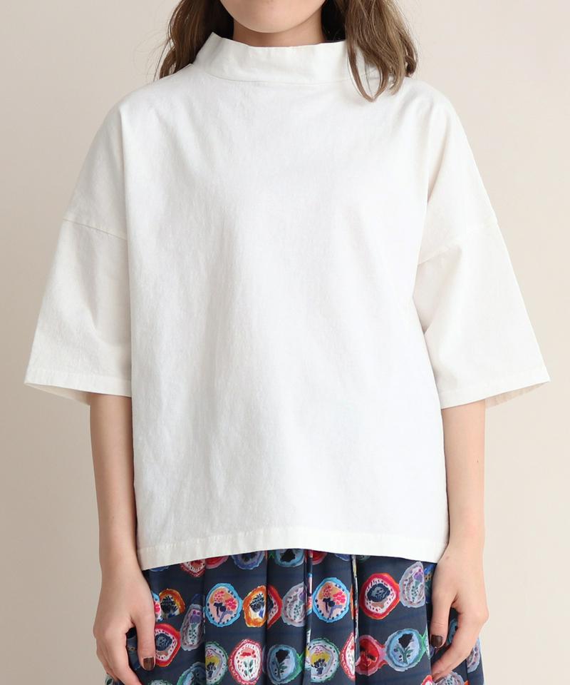 mat　USA18/-製品染め　モックネックTシャツ
