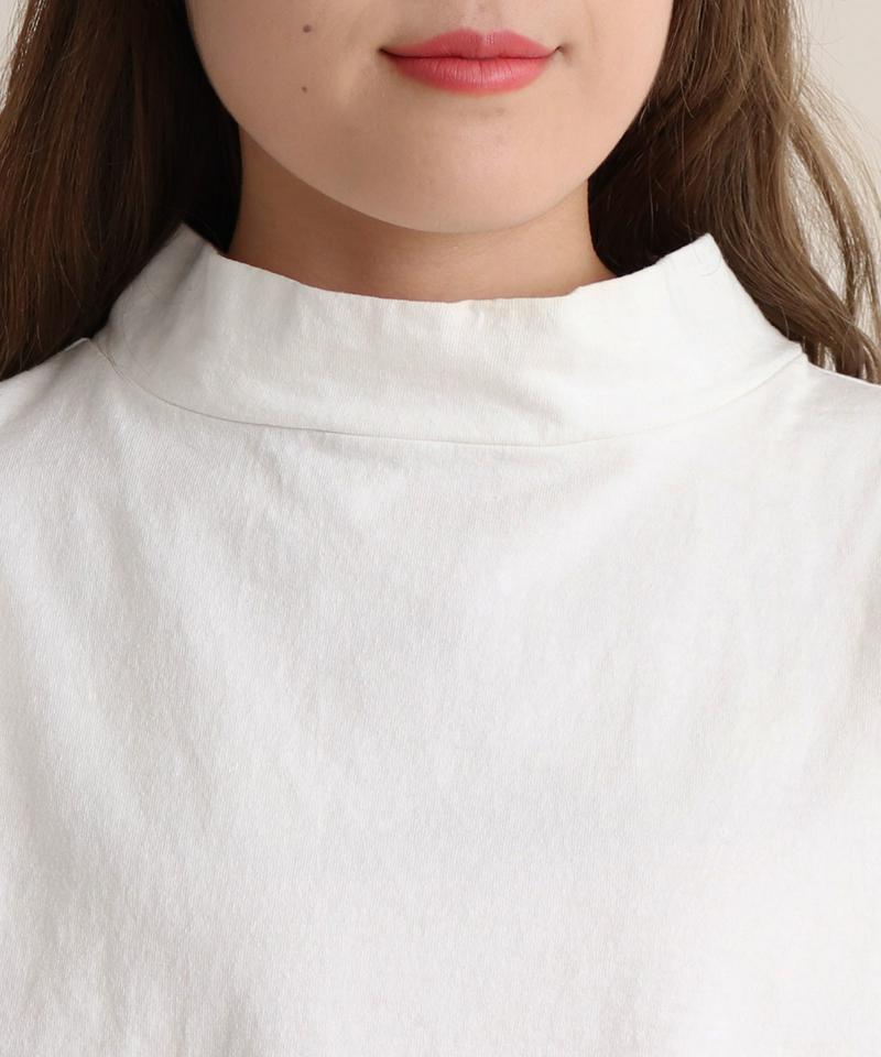 mat　USA18/-製品染め　モックネックTシャツ
