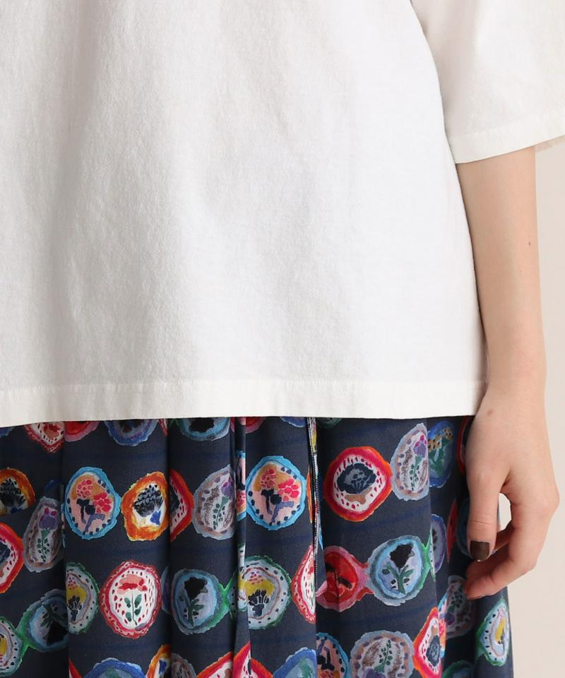 mat　USA18/-製品染め　モックネックTシャツ