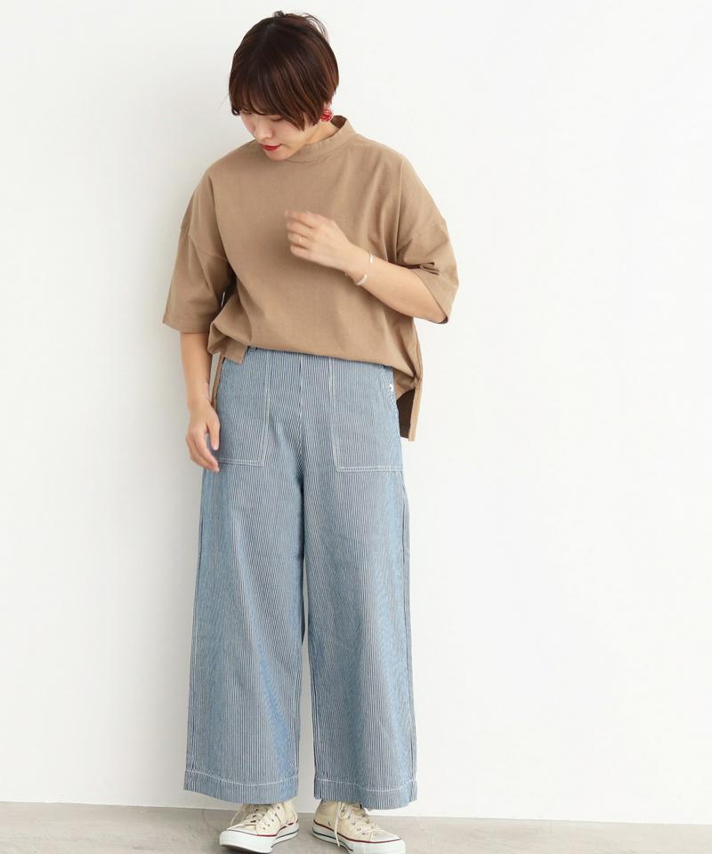 mat　USA18/-製品染め　モックネックTシャツ
