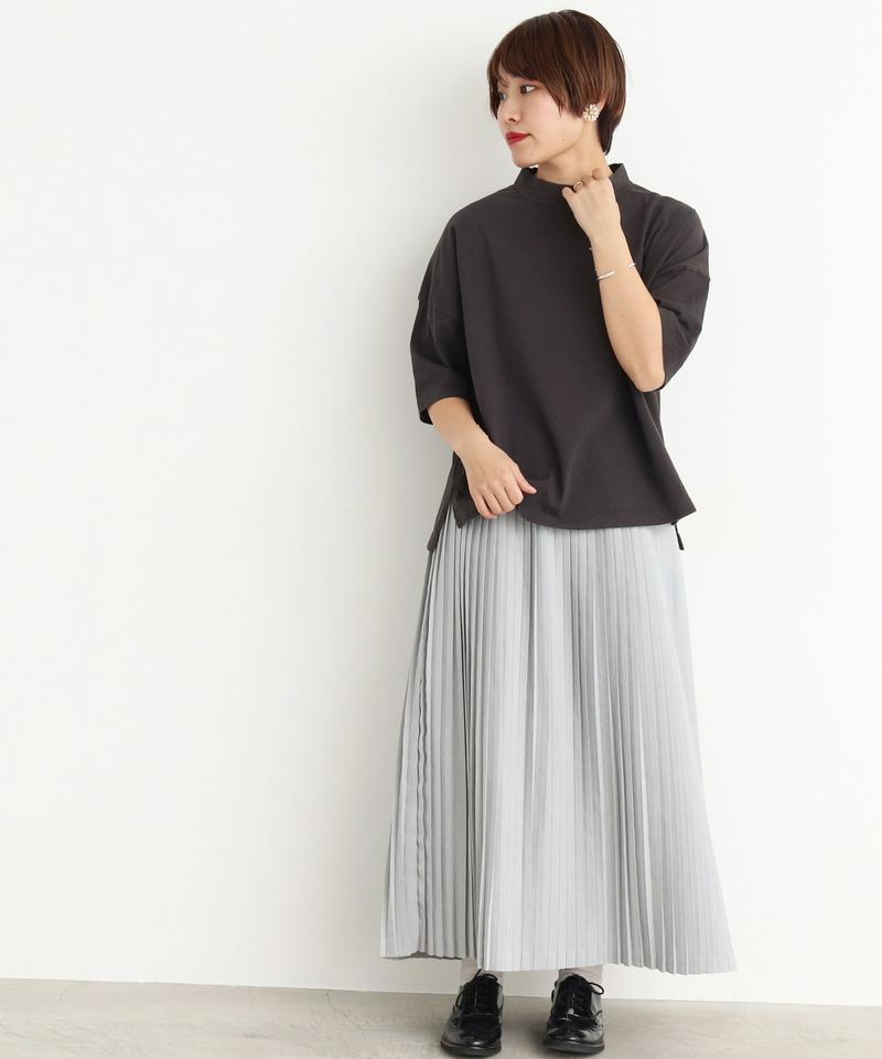 mat　USA18/-製品染め　モックネックTシャツ