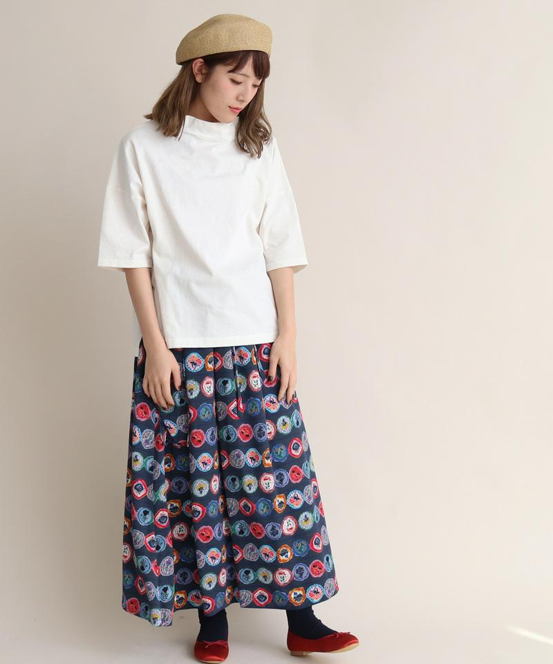mat　USA18/-製品染め　モックネックTシャツ
