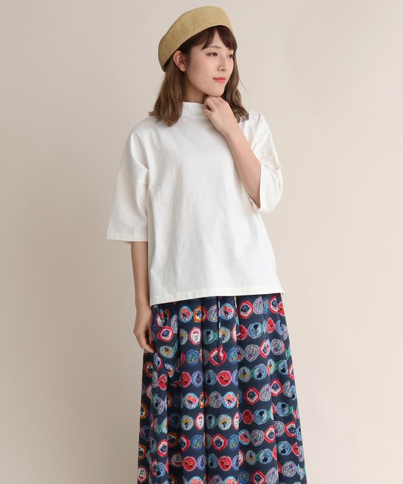 mat　USA18/-製品染め　モックネックTシャツ