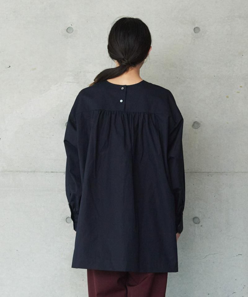 せせらぎ加工　アシメヘムブラウス（note et silence.）